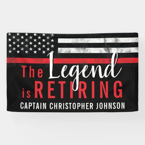 Firefighter Retirement Fire Department Red Line