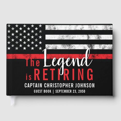Firefighter Retirement Fireman Thin Red Line Flag