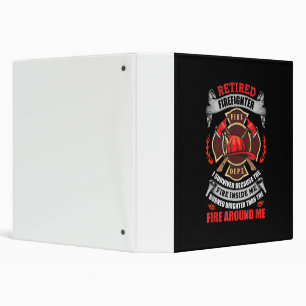 Firefighter Retirement Gifts For Men 2021 Quotes 3 Ring Binder