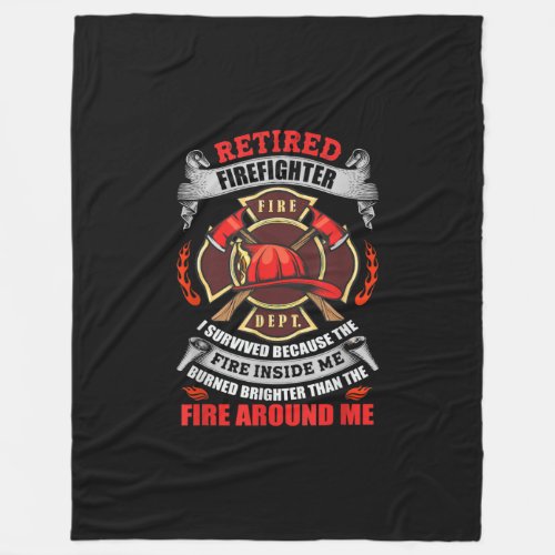 Firefighter Retirement Gifts For Men 2021 Quotes Fleece Blanket