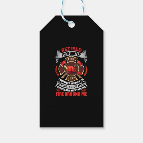 Firefighter Retirement Gifts For Men 2021 Quotes Gift Tags