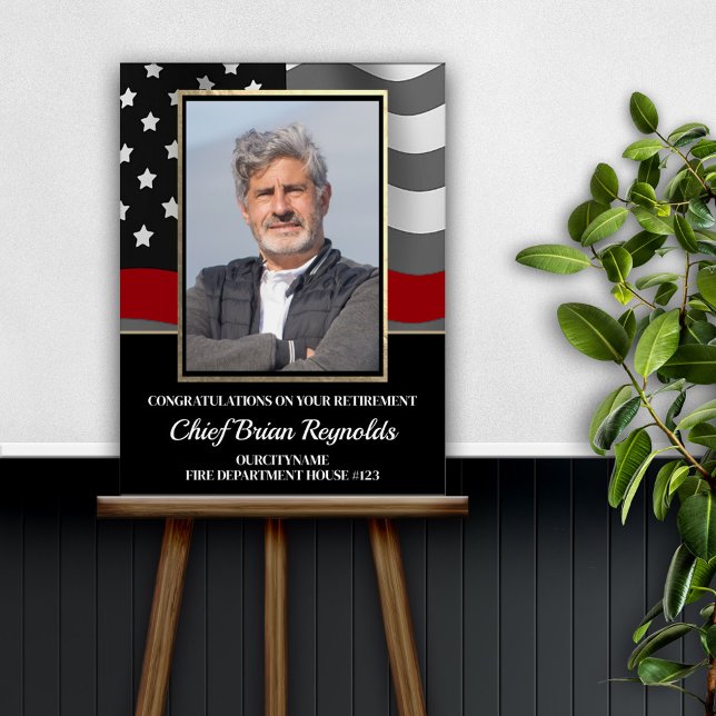 Firefighter Retirement Party Foam Board (Creator Uploaded)