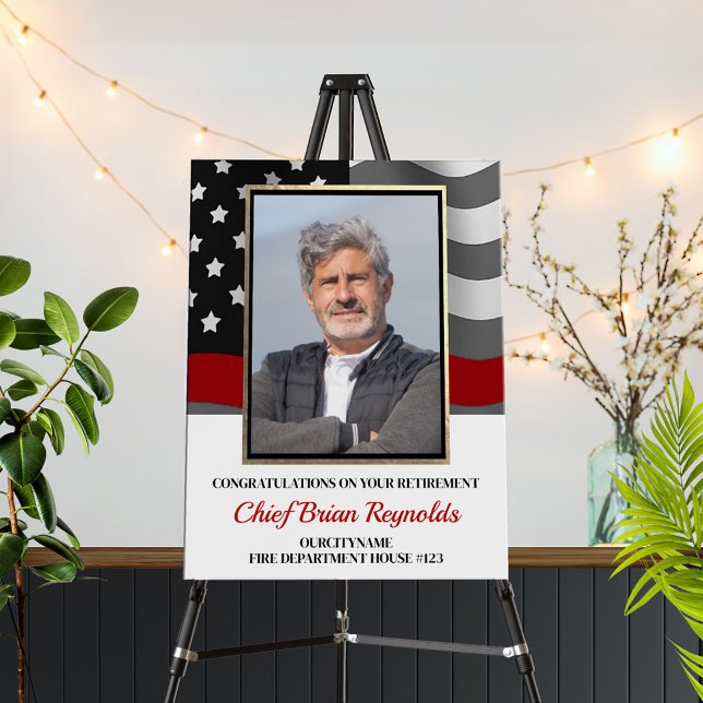 Firefighter Retirement Party Foam Board (Creator Uploaded)