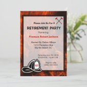 Firefighter Retirement Party Invitation | Zazzle