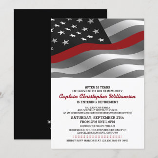 Firefighter Retirement Party Invitation