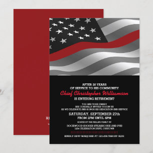 Firefighter Retirement Party Invitation