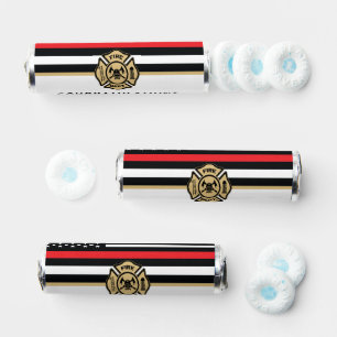 Firefighter Retirement Party Thin Red Line Fireman Breath Savers® Mints