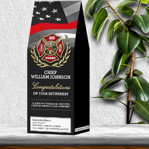 Firefighter Retirement Personalized Roasted Coffee
