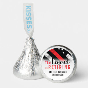 Firefighter Retirement Red Line Flag Fireman Hershey®'s Kisses®