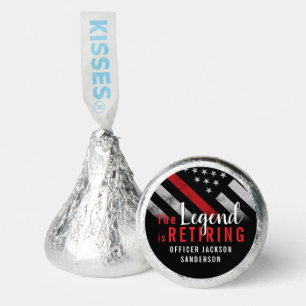Firefighter Retirement Red Line Flag Fireman Hershey®'s Kisses®