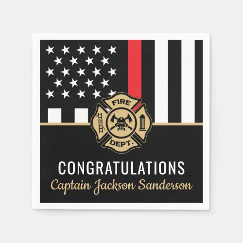 Firefighter Retirement Red Line Flag Fireman 