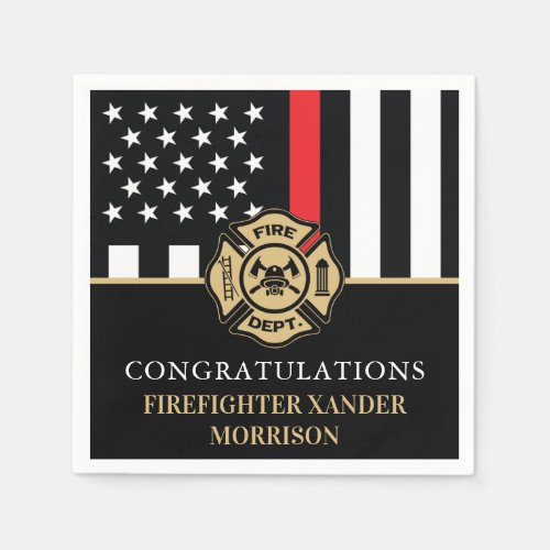 Firefighter Retirement Red Line Flag Fireman 