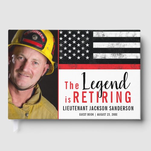 Firefighter Retirement Thin Red Line Fireman Photo