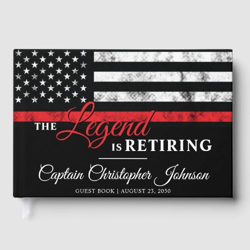 Firefighter Retirement Thin Red Line Flag Fireman
