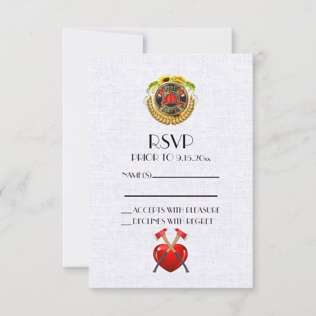 Firefighter RSVP Card (Front)