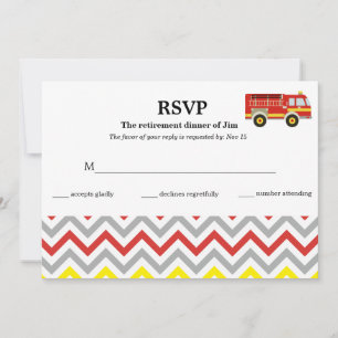 Firefighter rsvp invitation