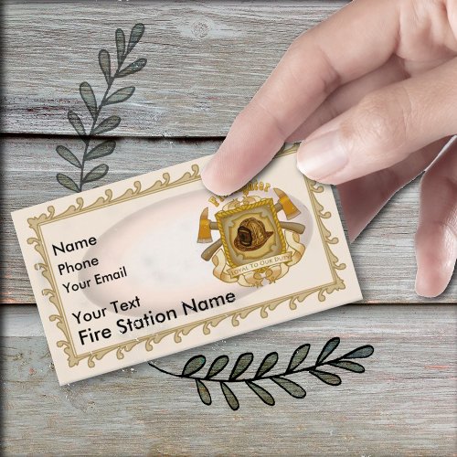 Firefighter Shield Business Card