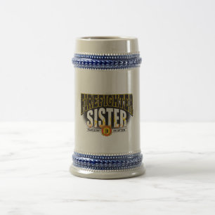 Firefighter Sister Beer Stein