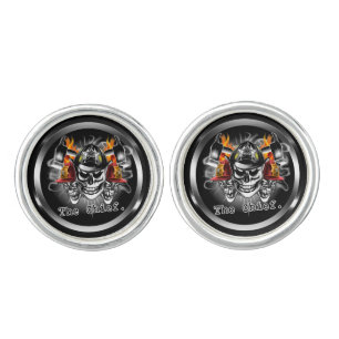 Firefighter Skull Cufflinks: The Chief Cufflinks