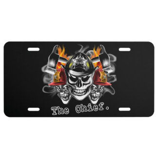 Firefighter Skull License Plate: The Chief License Plate