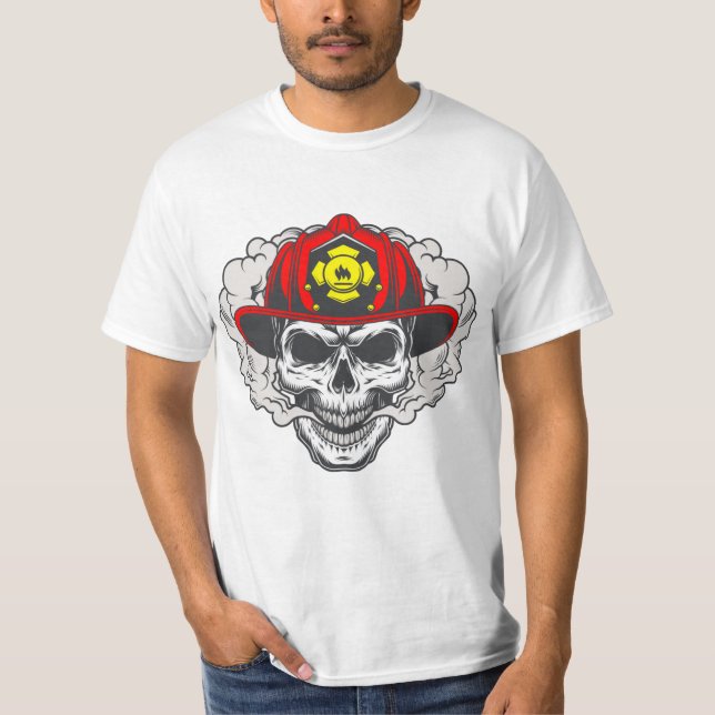 Firefighter Skull T-Shirt (Front)