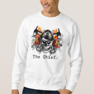 Firefighter Skulls: The Chief. Sweatshirt