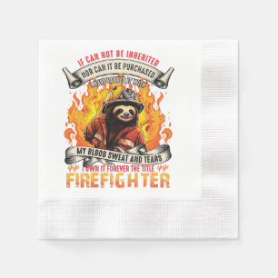 Firefighter Sloth Napkins