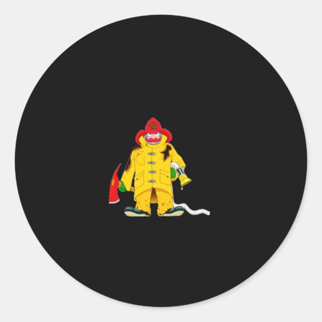 Firefighter Smoke Alarms Dont Save Lives  Classic Round Sticker (Front)
