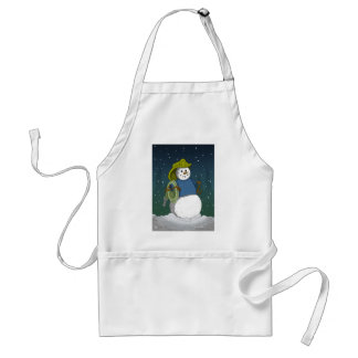 Firefighter Snowman Adult Apron
