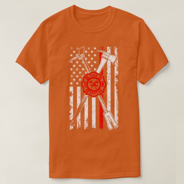 Firefighter Son Patriotic Gifts Axe Halligan Thin  T-Shirt (Design Front)