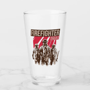 Firefighter Squad Glass