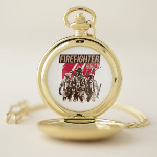 Firefighter Squad Pocket Watch