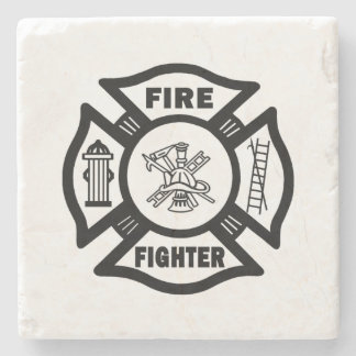 Firefighter Stone Coaster
