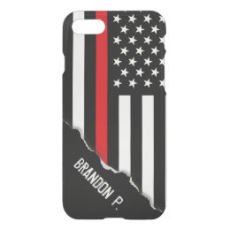 Firefighter Styled American Flag Custom iPhone 8/7 Case