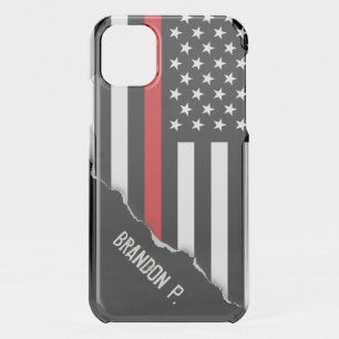Firefighter Styled American Flag Custom iPhone 11 Case