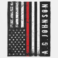 Firefighter Styled American Flag Full Custom