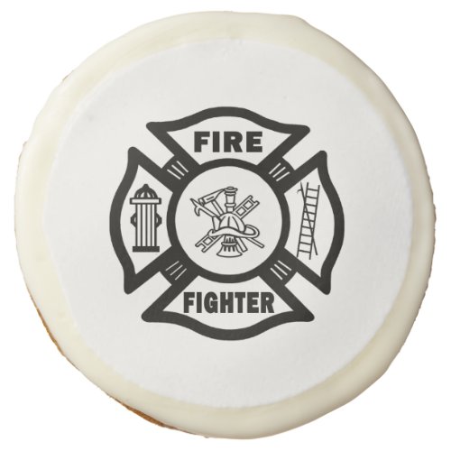 Firefighter Sugar Cookie