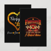 Firefighter Support - Fireman Proud Mom (Front/Back)