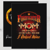 Firefighter Support - Fireman Proud Mom (Front/Back)