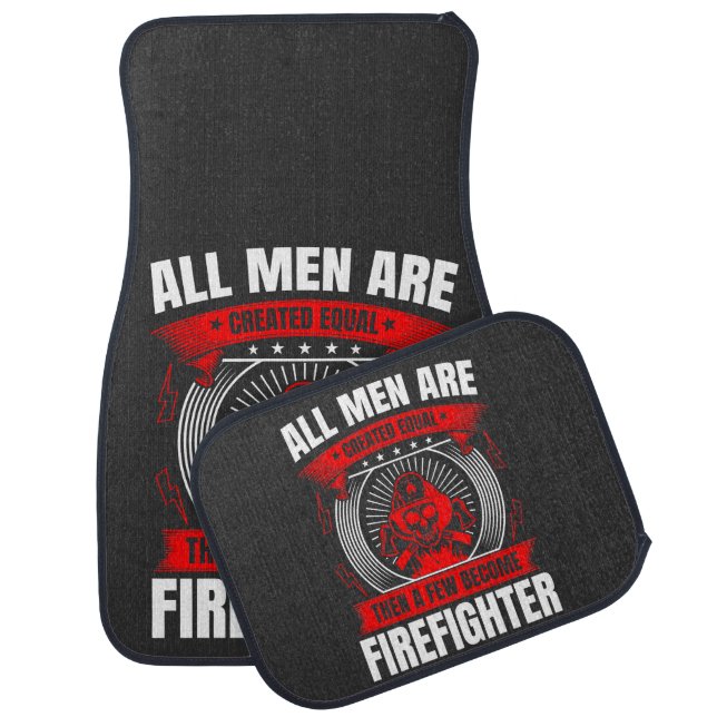 Firefighter supports equality tee car floor mat (Set)