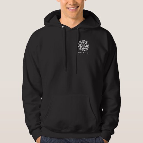 Firefighter Symbol Fireman Name Personalized  Hoodie
