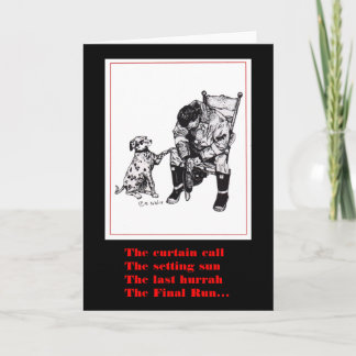 Firefighter sympathy card