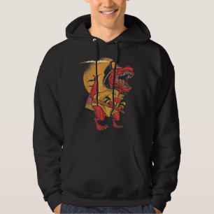 Firefighter T-Rex Dinosaur Firefighter Helmet T-Re Hoodie