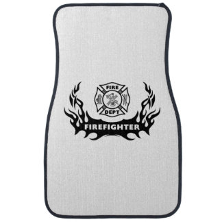 Firefighter Tattoo Car Mat