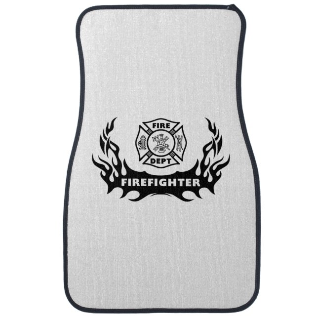 Firefighter Tattoo Car Mat (Front)