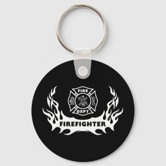 Firefighter Tattoo Keychain
