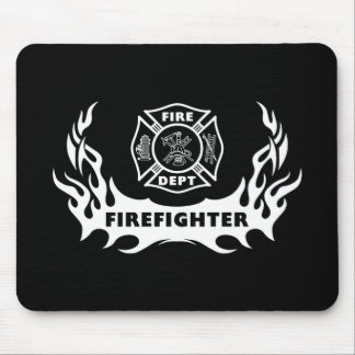 Firefighter Tattoo Mouse Pad