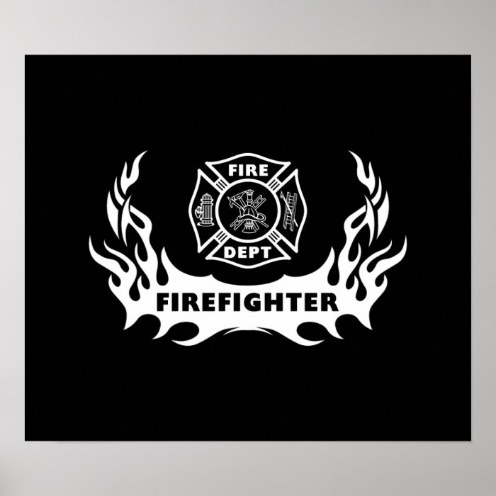 Firefighter Tattoo Posters