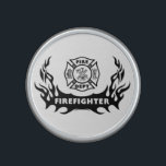 Firefighter Tattoo Speaker<br><div class="desc">Firefighter Tattoos and flames on gifts and apparel for firefighters features fire dept theme logo for firemen and female firefighters on t-shirts, apparel, gift mugs, mousepads and firefighter ties for men.</div>
