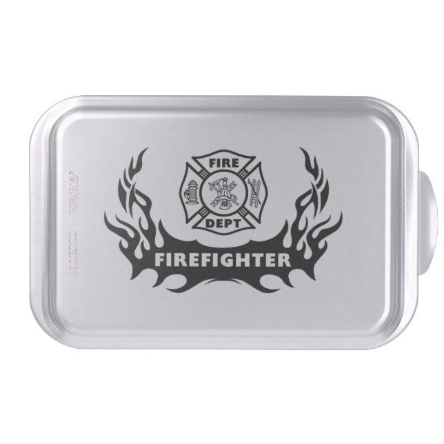 Firefighter Tattoos Cake Pan (Front)